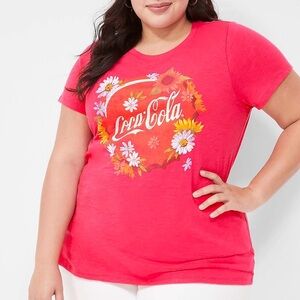 Lane Bryant Coca-Cola Women's Floral Tee, 26/28